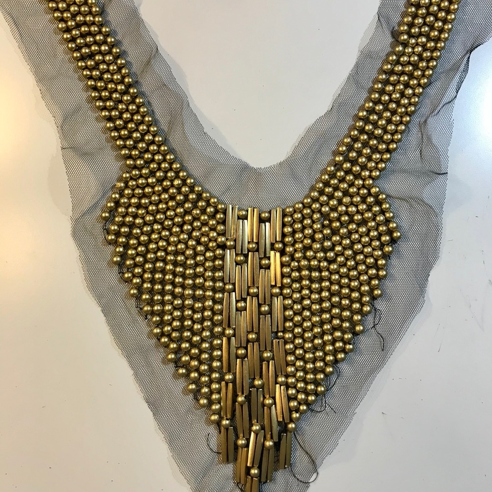 Gold beaded collar